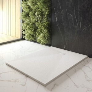 Brodzik prysznicowy prostokątny 160x90 cm biały SMC kompozyt kamienny Teja