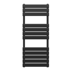 Grzejnik łazienkowy czarny 120 cm x 50 cm Oslo