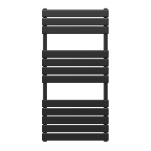 Grzejnik łazienkowy czarny 120 cm x 60 cm Oslo 