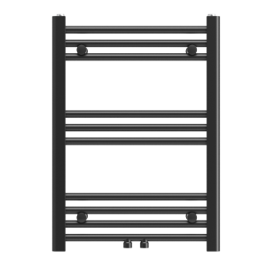 Grzejnik łazienkowy nowoczesny drabinkowy czarny 70x50 cm Raven