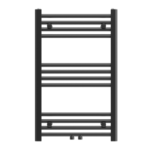 Grzejnik łazienkowy nowoczesny drabinkowy czarny 80x50 cm Raven