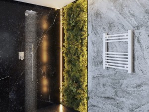 Grzejnik łazienkowy biały drabinkowy 60x50 cm nowoczesny Bergen