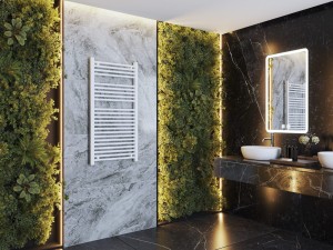 Grzejnik łazienkowy biały drabinkowy 120x60 cm nowoczesny Bergen