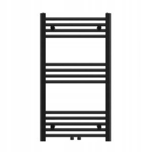 Grzejnik łazienkowy nowoczesny drabinkowy czarny 90x50 cm Raven