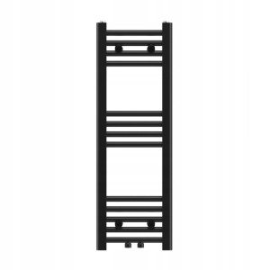 Grzejnik łazienkowy nowoczesny drabinkowy czarny 90x30 cm Raven