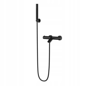 Bateria wannowa termostatyczna łazienkowa słuchawka termostat czarna - GAMO