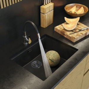 Zlewozmywak granitowy podblatowy jednokomorowy Sinko - 5 kolorów