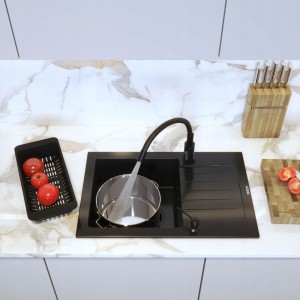 Zestaw - zlewozmywak Mino - bateria - dozownik - syfon