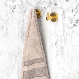 Uchwyt punktowy okrągły wieszak na ręcznik złoty Kivo