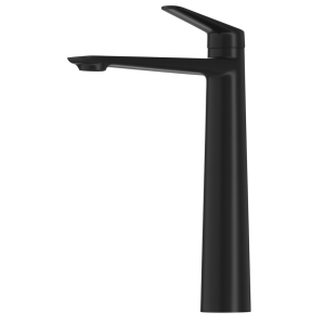 Bateria umywalkowa wysoka mosiężna stojąca kran łazienkowy czarna NOLA