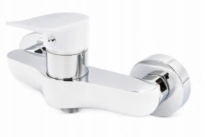 Bateria wannowa ścienna kran do wanny bateria prysznicowa biała - SKALO