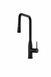 Bateria kuchenna z wyciągana wylewką stojąca 2-funkcyjna czarna - VECNA