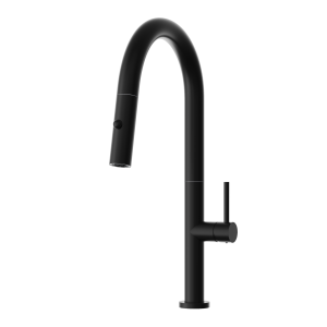 Bateria kuchenna wyciągana wylewka kran zlewozmywakowy 360°  czarna VIOLE