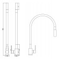 Bateria-kuchenna-SZCZOTKOWANE-ZLOTO-Elastyczna-wylewka-Kran-Czarny-RENO-Linia-Reno.jpg