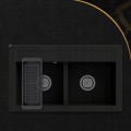 Zlewozmywak-granitowy-DWUKOMOROWY-czarny-z-ociekarka-DUET-syfon-chrom-Kod-producenta-DUET28264.jpg