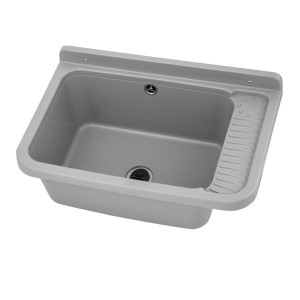 Komora gospodarcza komora przemysłowa zlewozmywak pralniczy szara GRANO