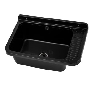 Komora gospodarcza komora przemysłowa zlewozmywak pralniczy czarna GRANO