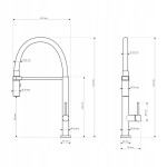 Bateria-kuchenna-Kran-Czarna-Elastyczna-wylewka-Stojaca-Zlota-Scala-EAN-GTIN-5905036633503.jpg