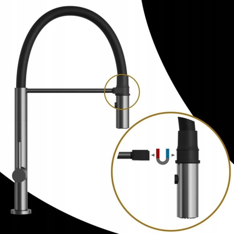 Bateria-kuchenna-Kran-Czarna-Elastyczna-wylewka-Stojaca-Gun-Metal-Scala-Kolor-szary.jpg