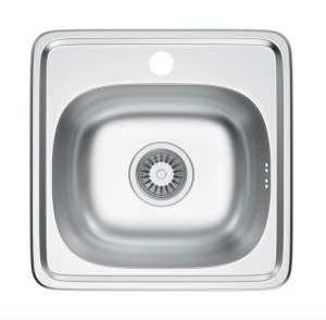 Zlewozmywak stalowy kuchenny jednokomorowy zlew do kuchni mały chrom TORI