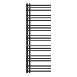 Grzejnik łazienkowy ścienny grzejnik wodny drabinka 140x50 cm czarny LOMEA