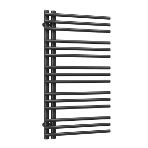 Grzejnik łazienkowy ścienny grzejnik wodny drabinka 90x50 cm czarny LOMEA