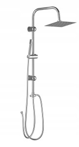Zestaw natryskowy prysznicowy zestaw łazienkowy z deszczownicą chrom ZONE4