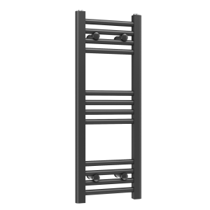 Grzejnik łazienkowy ścienny kaloryfer wodny drabinka 80x30 cm czarny BASER 