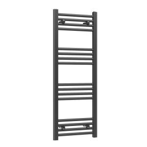 Grzejnik łazienkowy ścienny kaloryfer wodny drabinka 110x40 cm czarny BASER