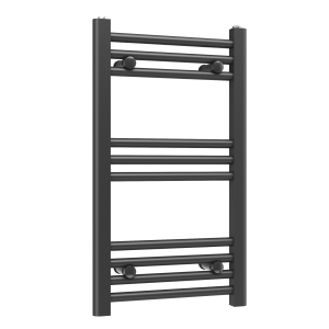Grzejnik łazienkowy ścienny kaloryfer wodny drabinka 70x40 cm czarny BASER 