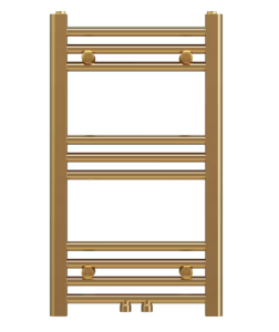Grzejnik łazienkowy ścienny kaloryfer wodny drabinka 70x40 cm złoty BASER 