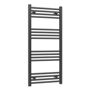 Grzejnik łazienkowy ścienny kaloryfer wodny drabinka 110x50 cm czarny BASER 