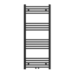 Grzejnik łazienkowy ścienny kaloryfer wodny drabinka 120x50 cm czarny BASER 