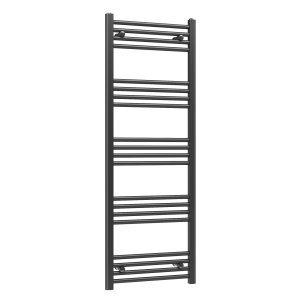 Grzejnik łazienkowy ścienny kaloryfer wodny drabinka 140x50 cm czarny BASER 