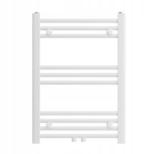 Grzejnik łazienkowy ścienny kaloryfer wodny drabinka 70x50 cm biały BASER