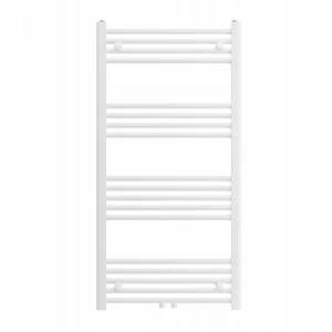Grzejnik łazienkowy ścienny kaloryfer wodny drabinka 120x60 cm biały BASER