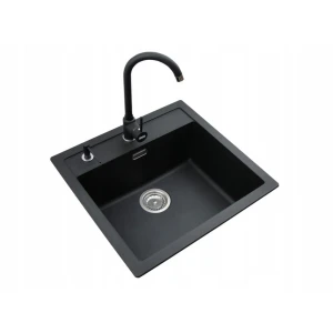Zestaw - zlewozmywak Franke Sirius Sid 610 tectonite - bateria Pola - dozownik Comfort