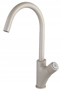 Nowoczesna bateria kuchenna Press Cream On-Off jasny beż