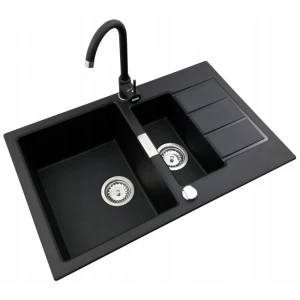 Zestaw - zlew Franke Sirius Sid 651-78 - bateria Pola - syfon