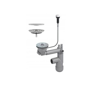 Syfon przyścienny automatyczny jednokomorowy