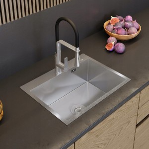 Zlewozmywak stalowy  jednokomorowy chrom 58x45