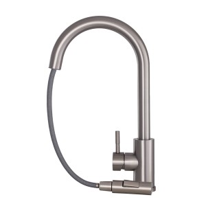 Bateria kuchenna wyciągana wylewka inox chrom Taru Slim