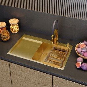 Zlewozmywak stalowy jednokomorowy Bari78p