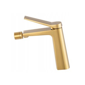 Bateria bidetowa złota łazienkowa mosiężna stojąca nowoczesny kran SALO