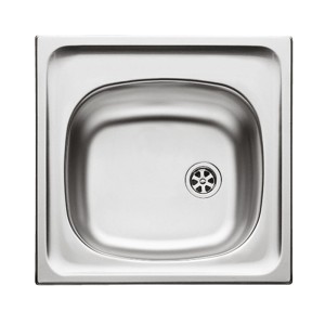 Zlewozmywak stalowy jednokomorowy Pyramis E 33 – 60 mm stal gładki Inox