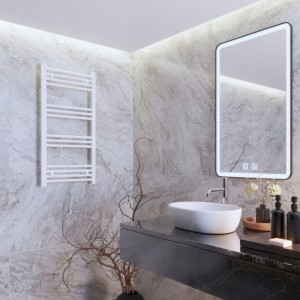 Grzejnik łazienkowy biały drabinkowy 50 x 100 cm montaż 180 Breno